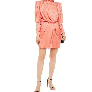 DUNDAS
Montana wrap-effect draped satin-jacquard mini dress